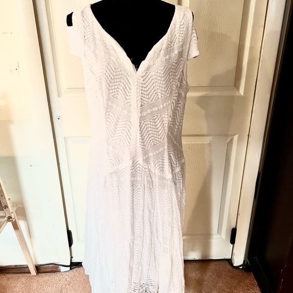 Rabbit Rabbit Rabbit Design Short Sleeve Fit + Flare Dress - Picture 3 of 5